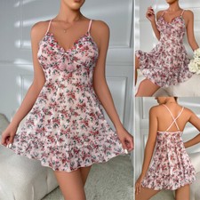 Women's Sexy-Lingerie Babydoll G-string Sleepwear Underwear Lace Dress Nightwear