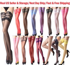 Sexy Fashion Woman 5 In/13CM Lace Top Thigh-Highs Stockings Pantyhose-15 Colors