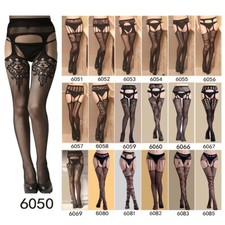 3 Pairs Sexy Stockings Lace Thigh High Stockings With garter belt Pantyhose