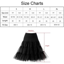 Women's 50s Vintage Petticoat Skirt Underskirt Crinoline Slips Tutu Skirts Dress